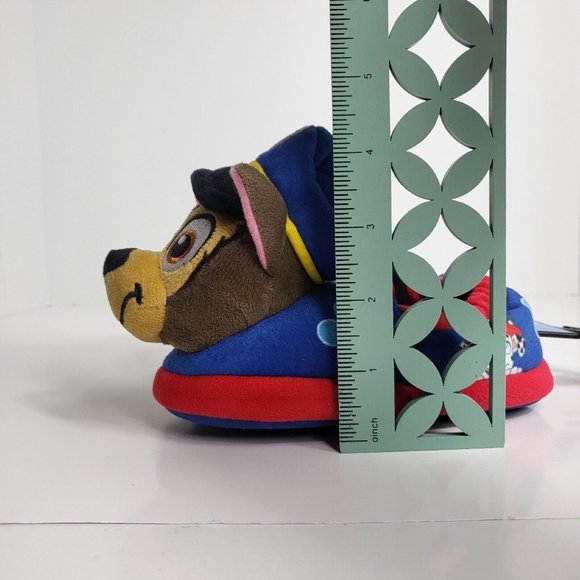 Paw Patrol Kids Slippers Chase Marshall Plush Puppy Dog Sz 7/8 Nickelodeon New - Picture 7 of 16